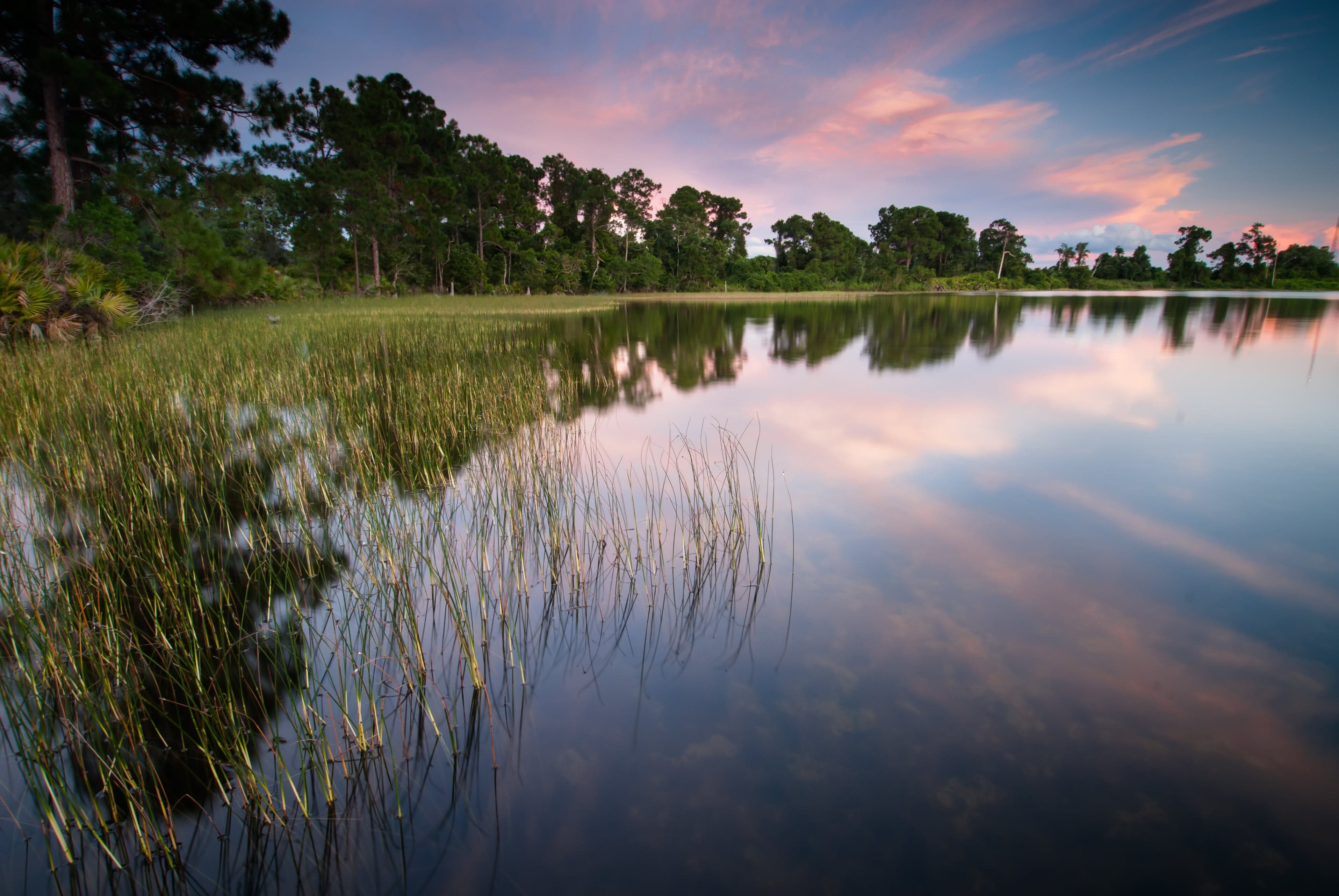 Sunrise at Lake Annie. Photo by Reed Bowman. 