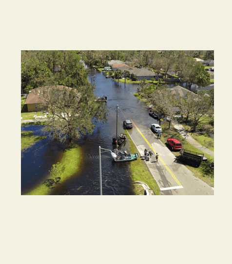 Flooding after hurricane Ian